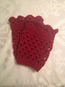 Red Lace Boot Cuff